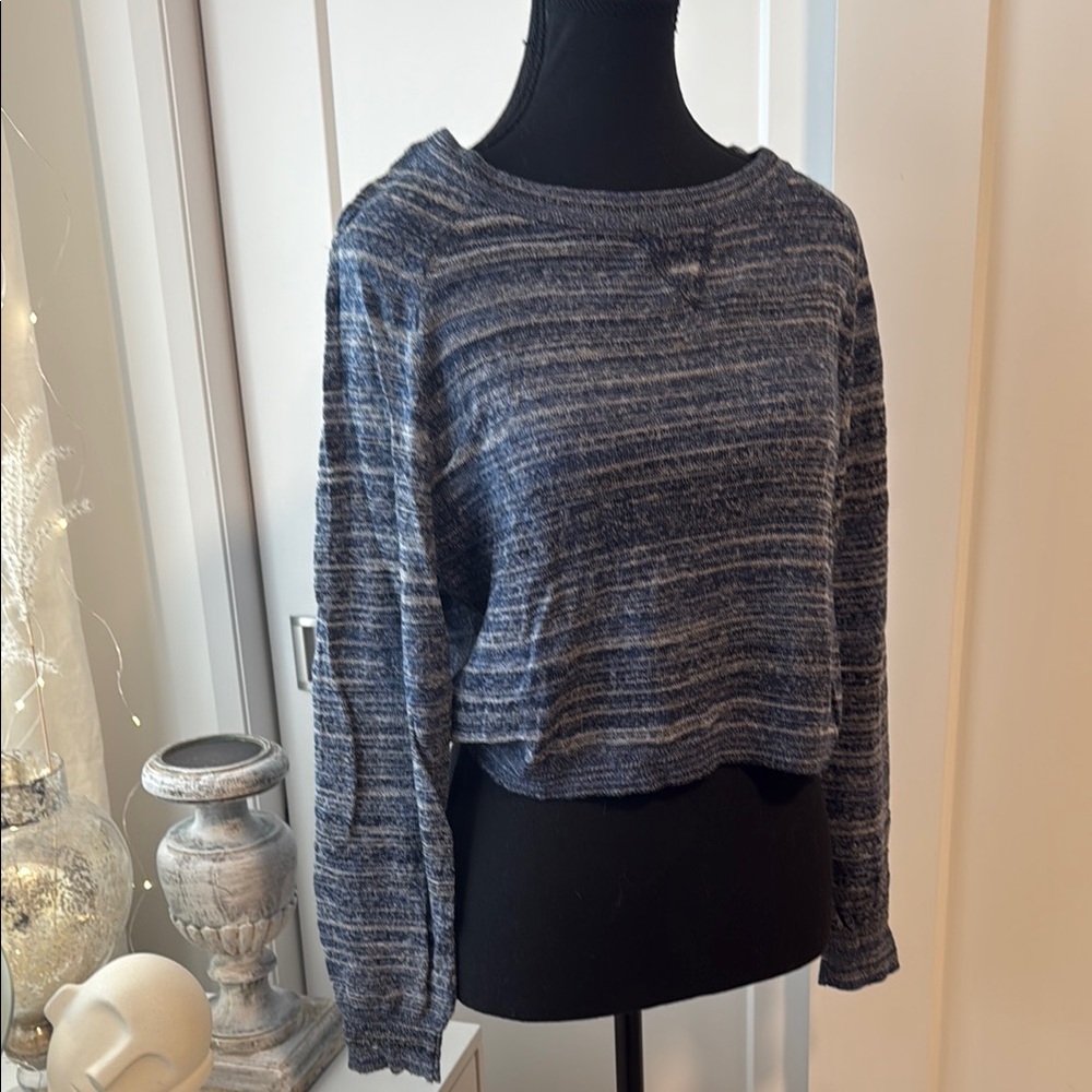 Striped Blue Women's Top